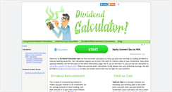 Desktop Screenshot of dividend-calculator.com
